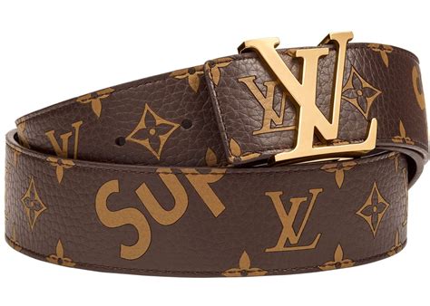 supreme lv belt brown|louis vuitton supreme sweatpants.